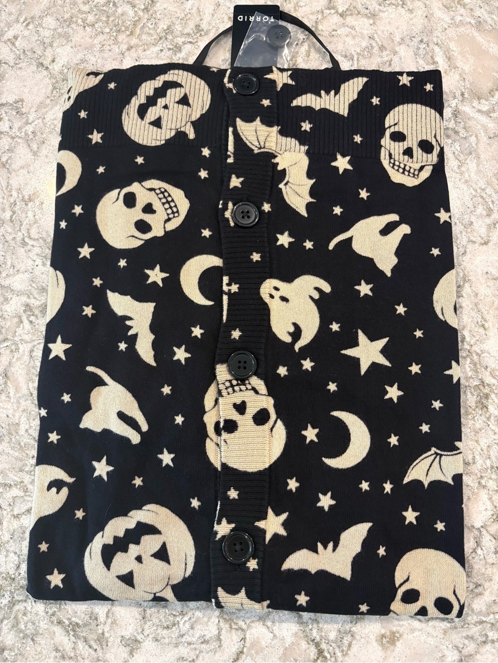 NWT Torrid Halloween Boyfriend Cardigan - Picture 8 of 11